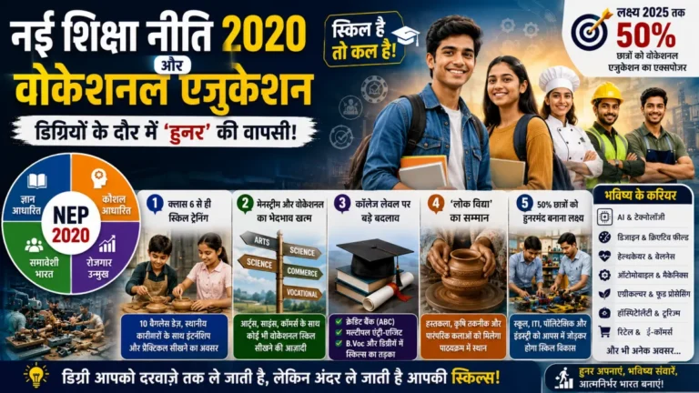 नई शिक्षा नीति 2020 और वोकेशनल एजुकेशन: डिग्रियों के दौर में ‘हुनर’ की वापसी!